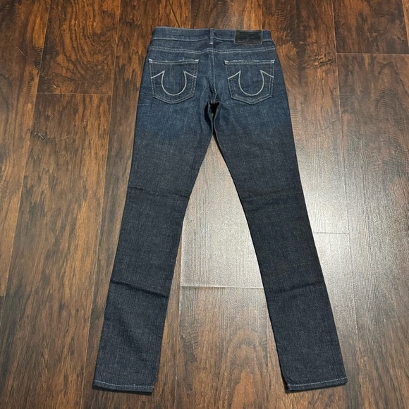 True Religion Brand Jeans Victoria Dark Indigo Skinny Jeans Size 23 NWT - Picture 8 of 12